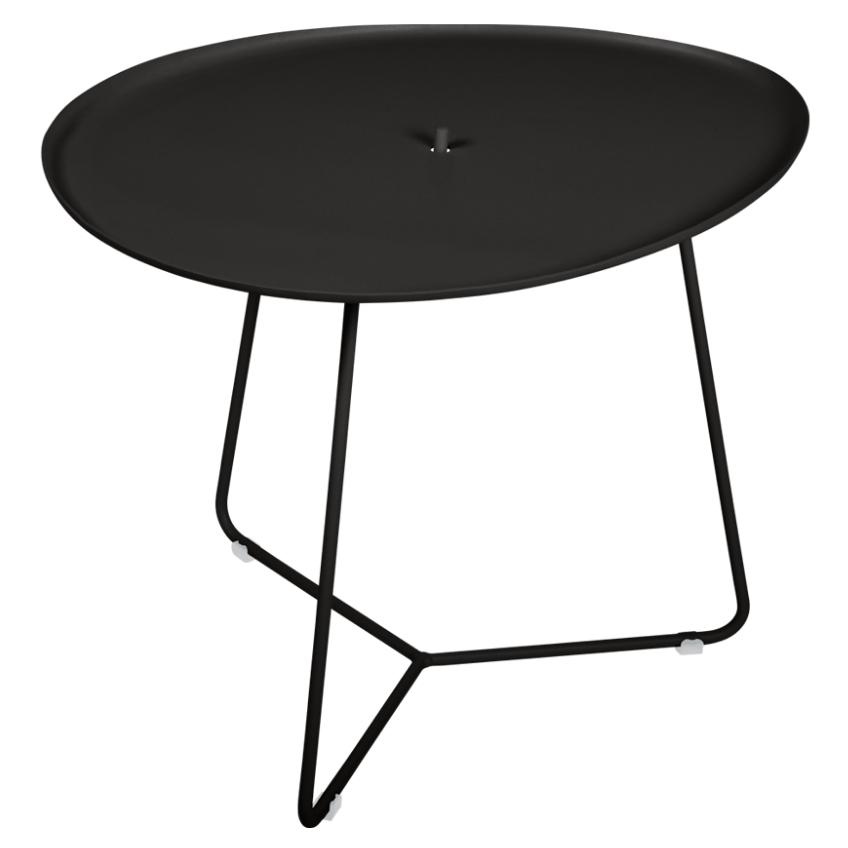 Černý kovový konferenční stolek Fermob Cocotte