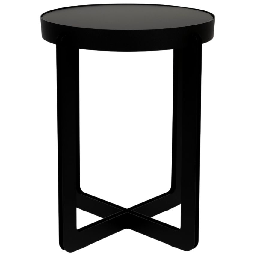 Černý lakovaný odkládací stolek Banne Centre 42