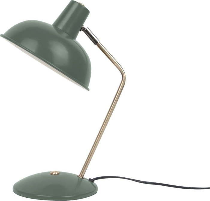 Tmavě zelená stolní lampa
