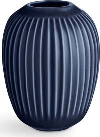 Tmavě modrá kameninová váza Kähler Design