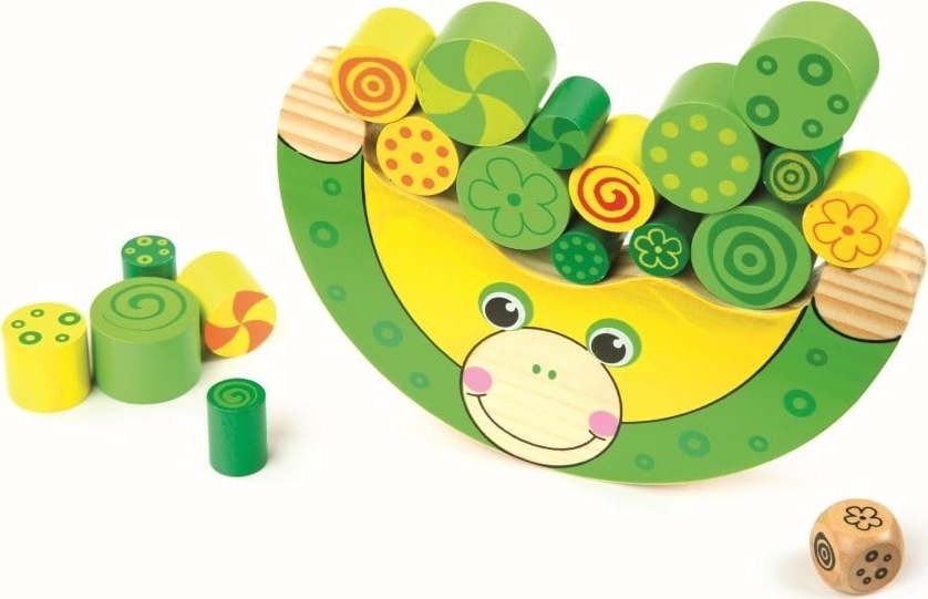 65Dřevěná hračka Legler Balancing Frog