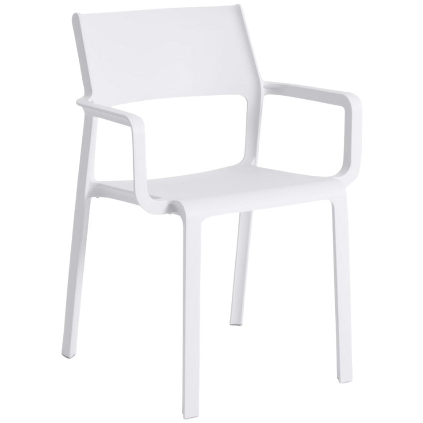 Nardi Bílá plastová zahradní židle