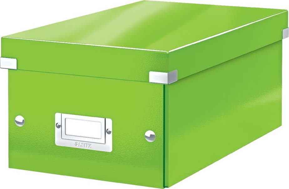 Zelený kartonový úložný box s víkem