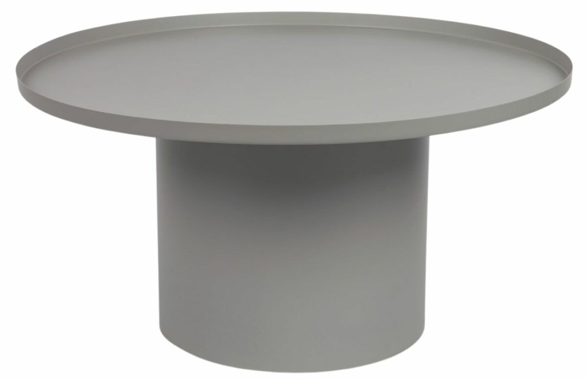 Šedý kovový konferenční stolek Kave Home