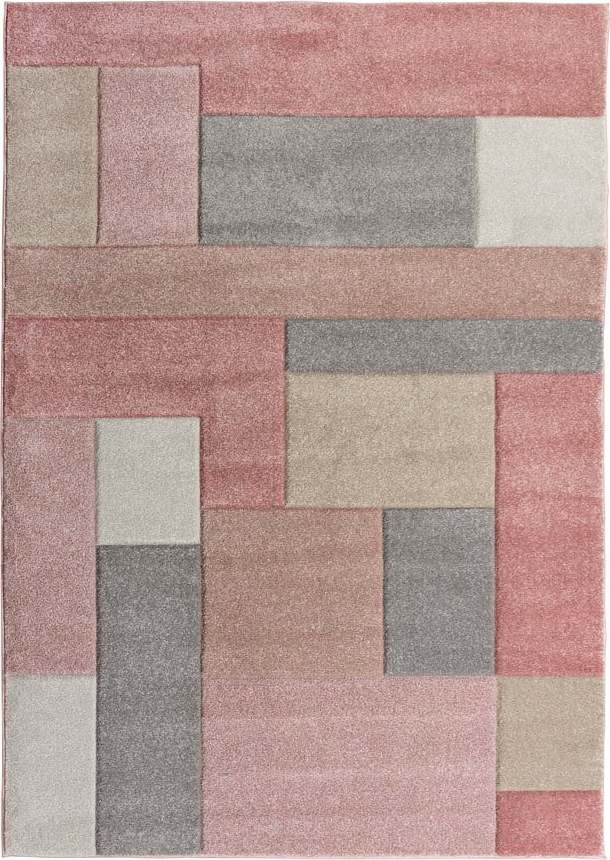 Růžovo-šedý koberec Flair Rugs