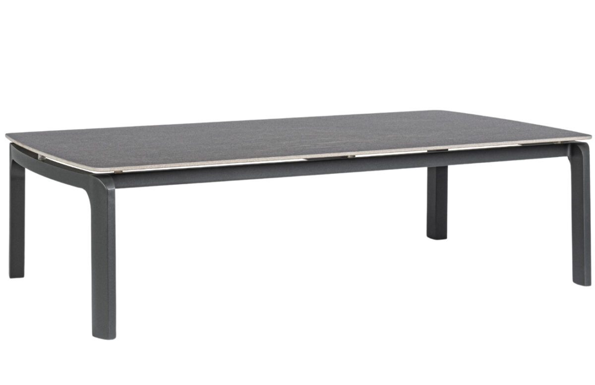 Tmavě šedý keramický zahradní konferenční stolek Bizzotto