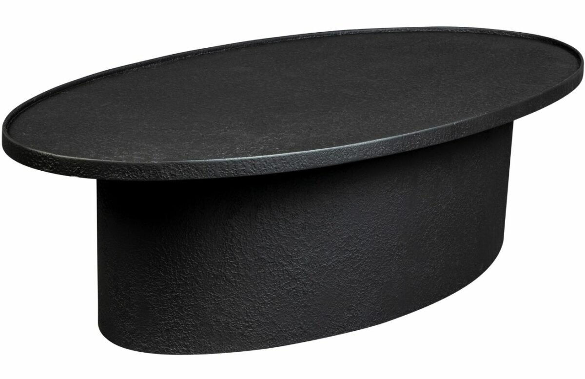Černý kovový oválný konferenční stolek DUTCHBONE WINSTON