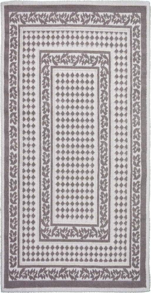 76Šedobéžový bavlněný koberec Vitaus Olvia