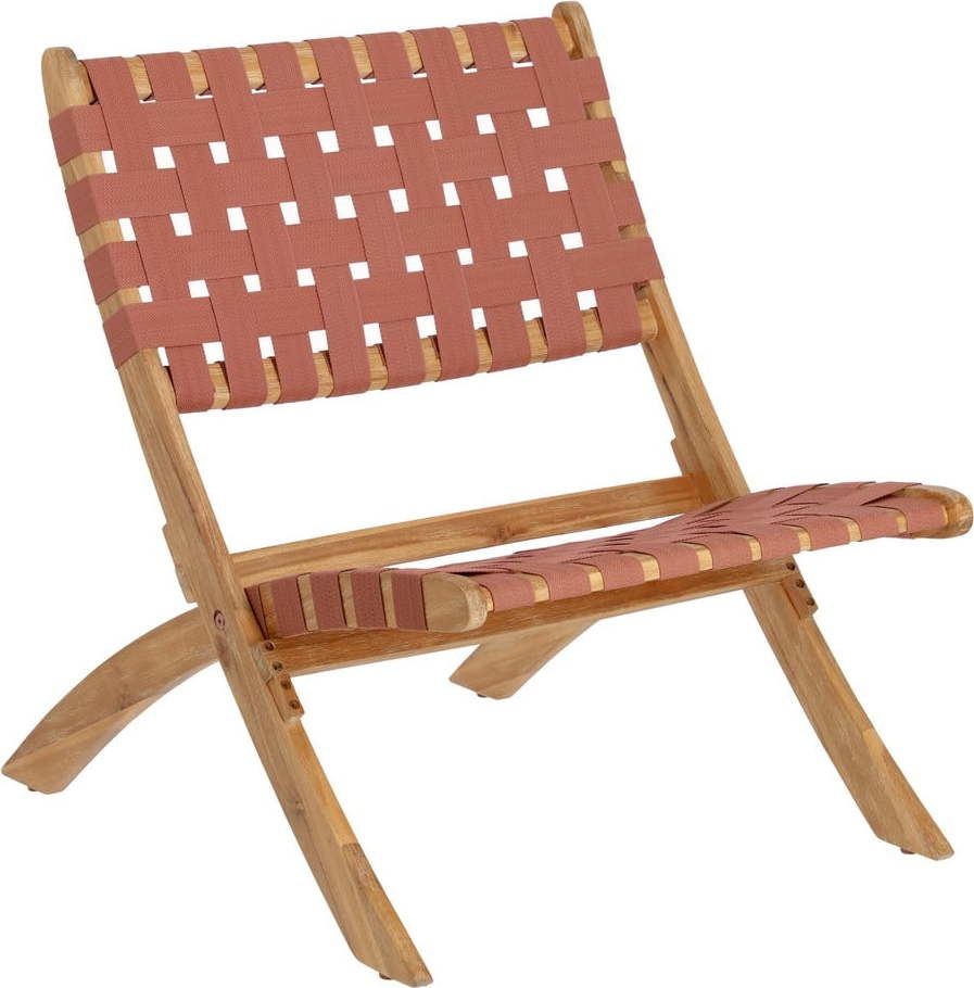 Zahradní skládací židle v barvě terakota z