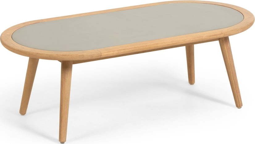 Zahradní stolek z eukalyptového dřeva s betonovou deskou