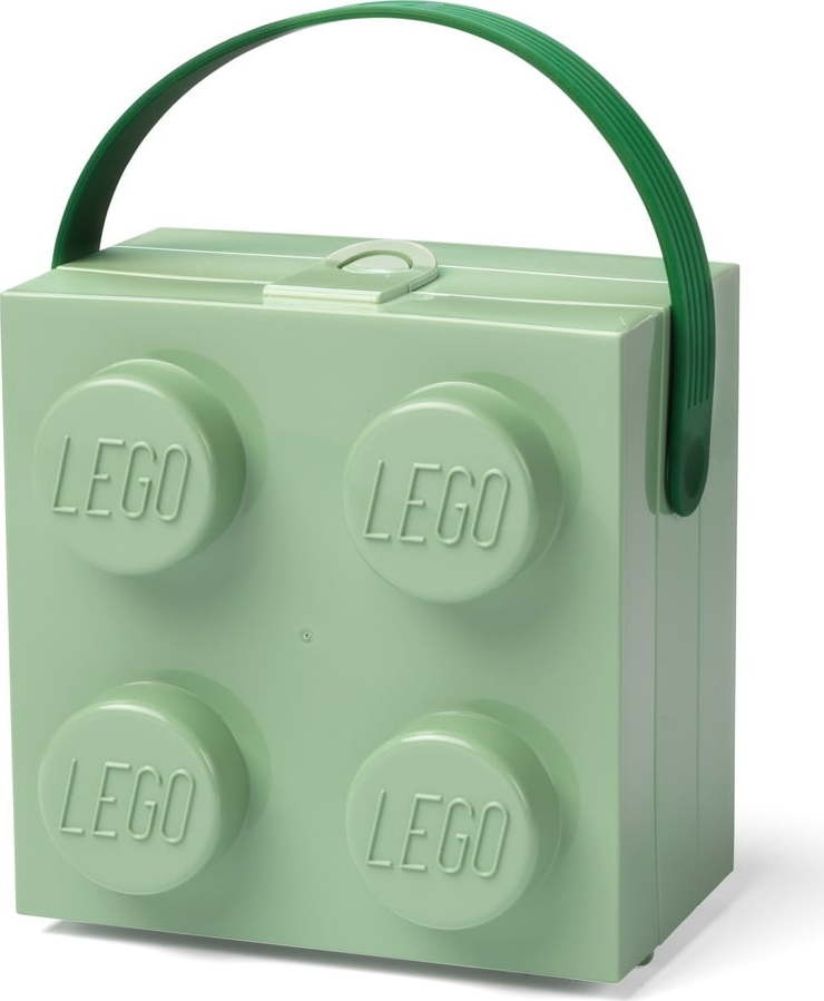 Světle zelený úložný box s