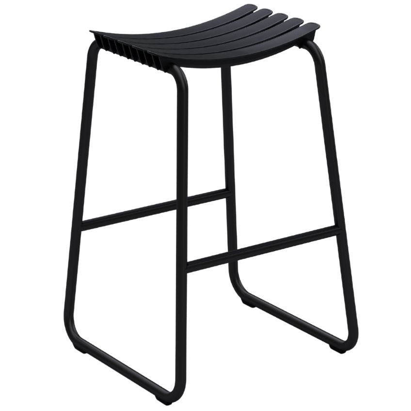 Černá plastová barová židle HOUE ReClips