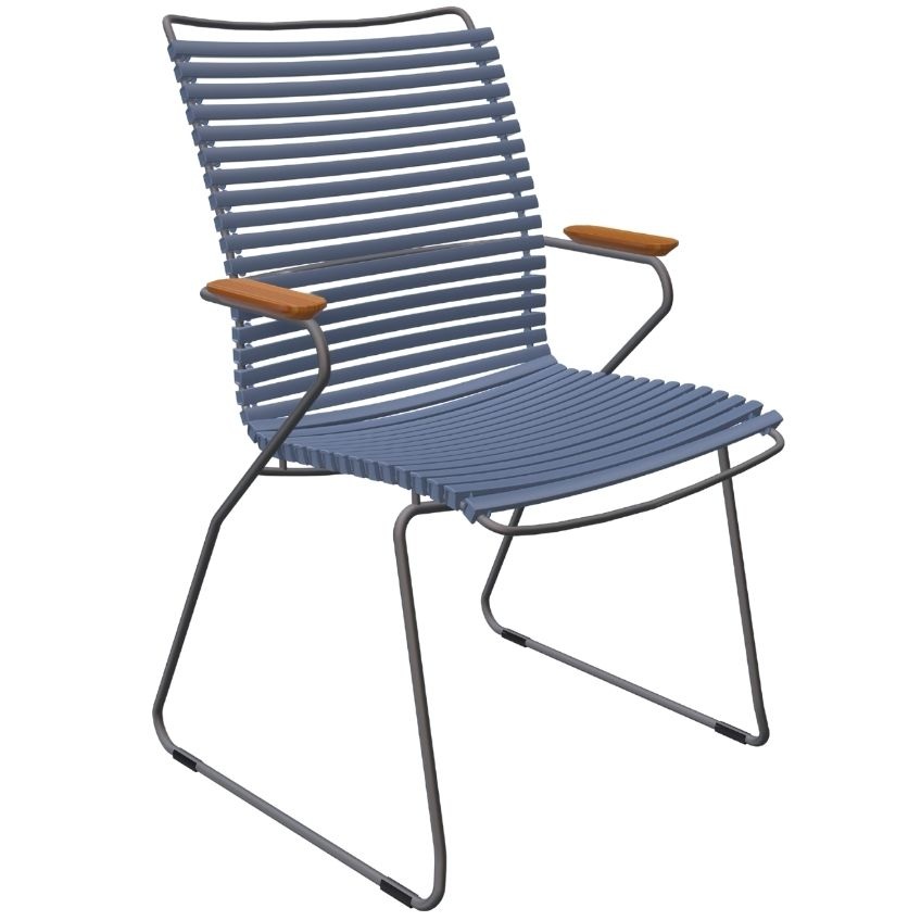 Modrá plastová zahradní židle HOUE Click II.