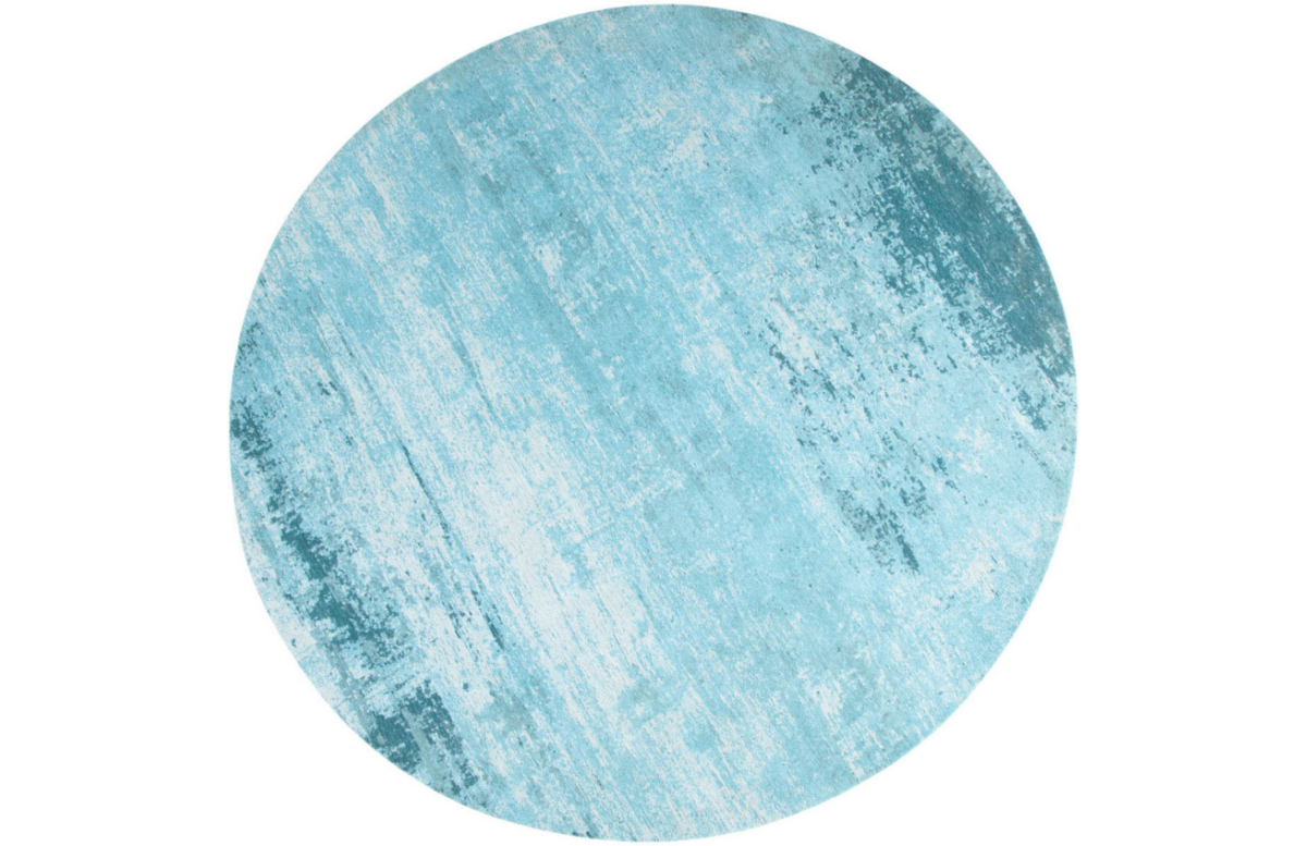 Moebel Living Modro béžový bavlněný koberec