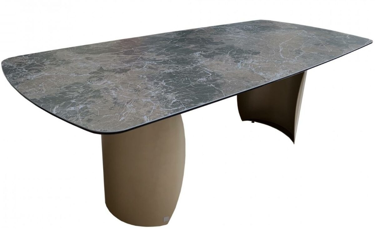 Hnědo šedý keramický jídelní stůl Miotto Arona 220 x 100