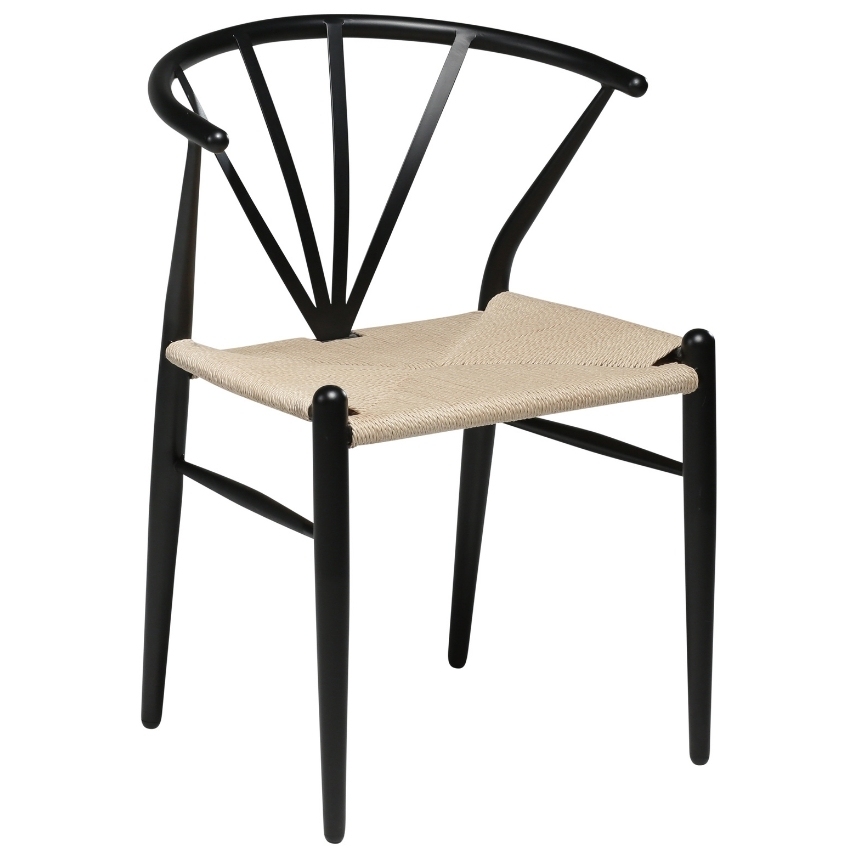 ​​​​​Dan-Form Černá kovová jídelní židle DAN-FORM