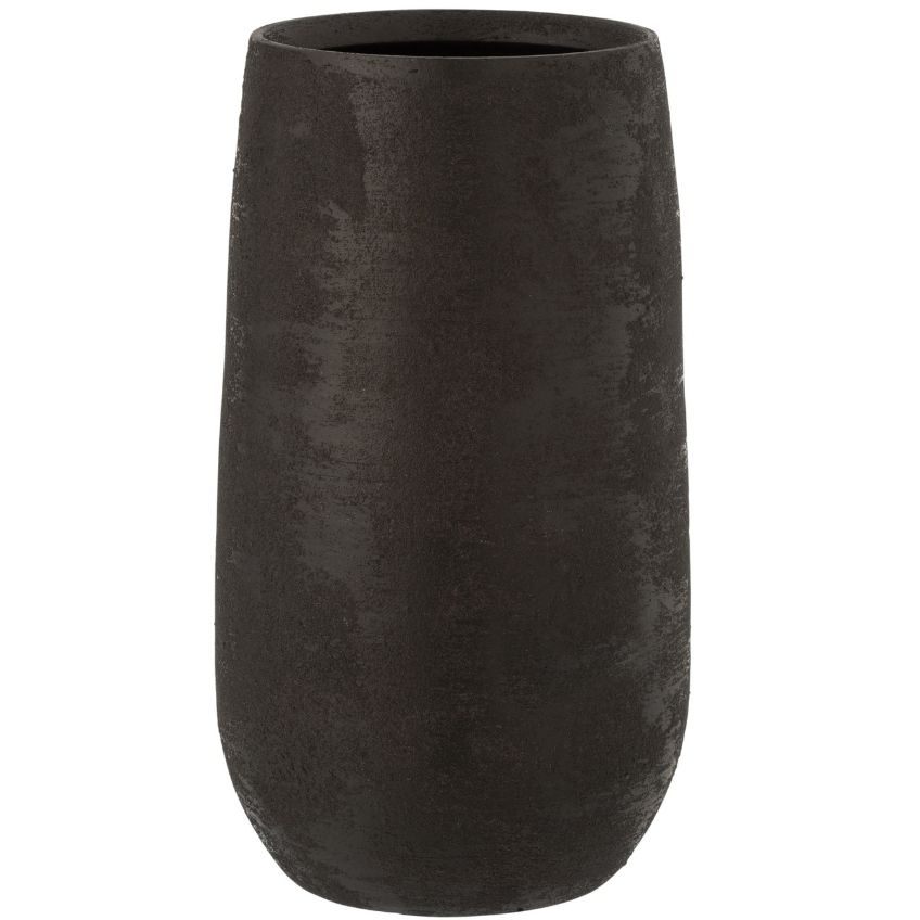Černá keramická váza J-line Roughie