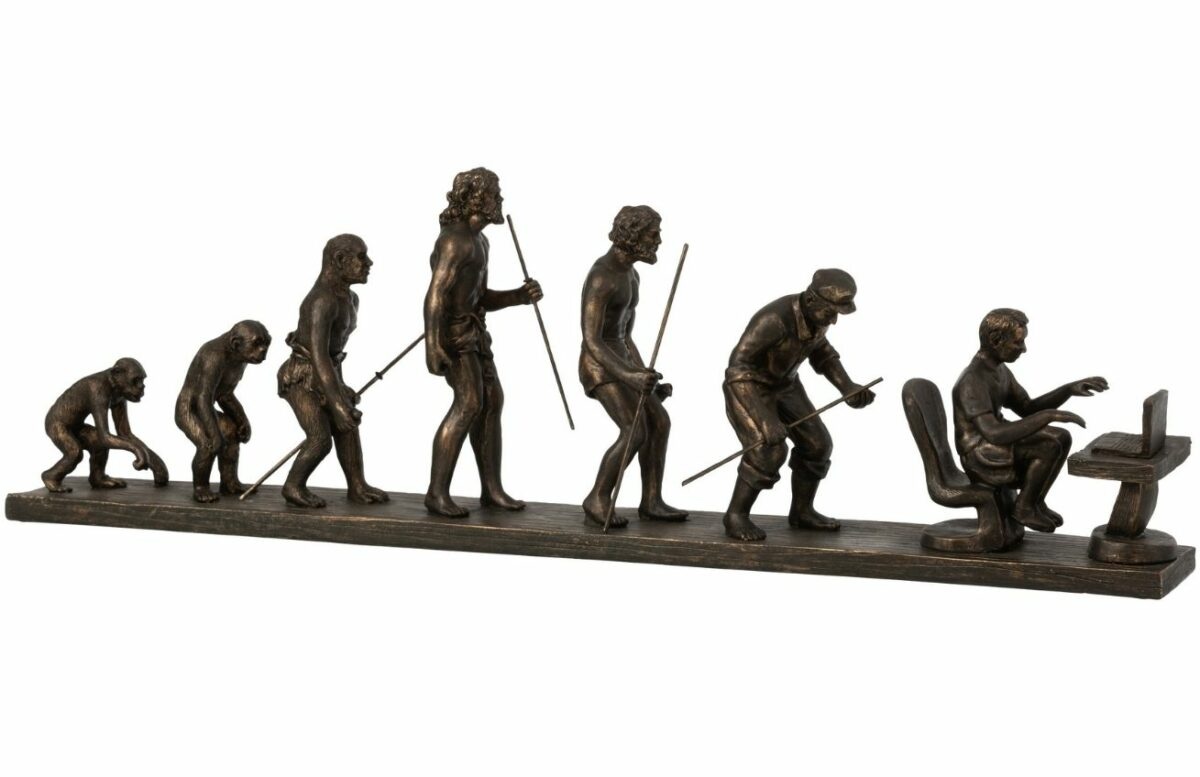 Měděná soška J-line Human Evolution