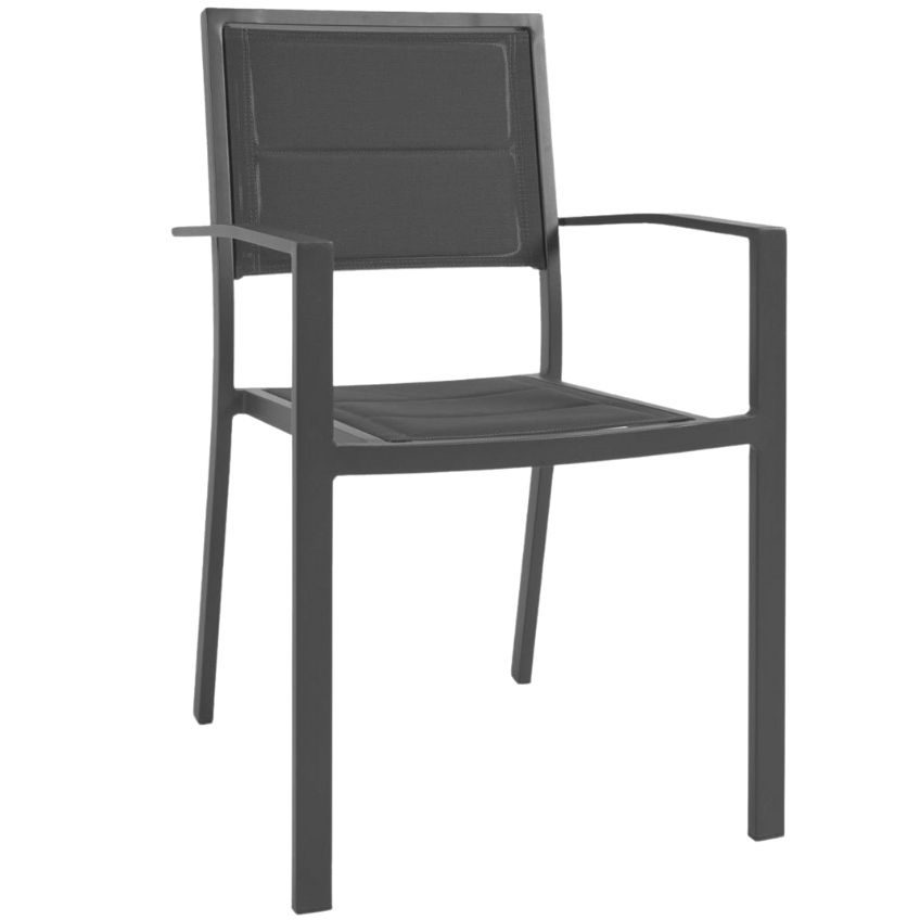 Černá kovová zahradní židle Kave Home Sirley