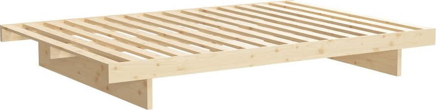 Dvoulůžková postel z borovicového dřeva 140x200