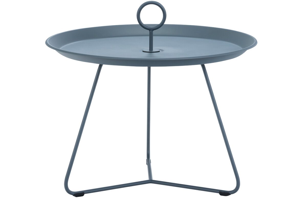 Tmavě modrý kovový konferenční stolek HOUE