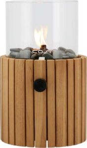 Plynová lampa z teakového dřeva Cosi Scoop
