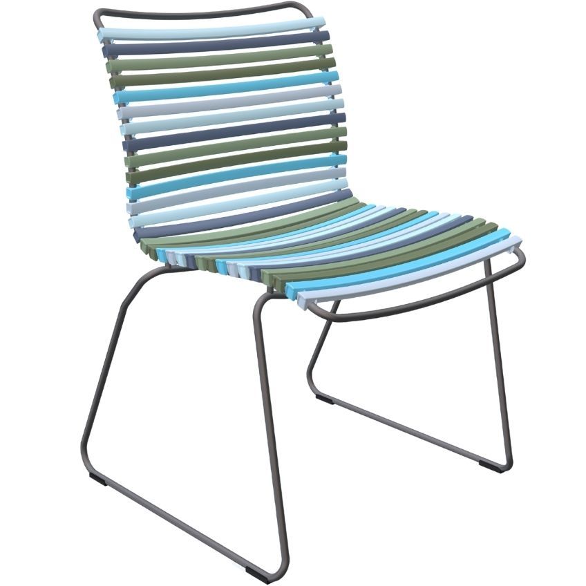 Modrozelená plastová zahradní židle HOUE