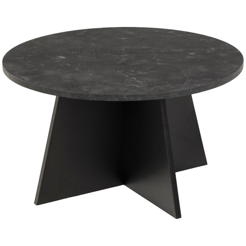 Scandi Černý konferenční stolek Karola 70 cm s
