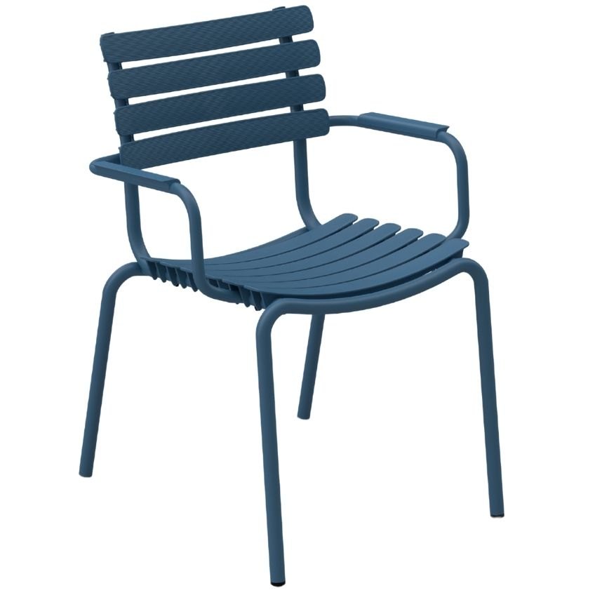 Modrá plastová zahradní židle