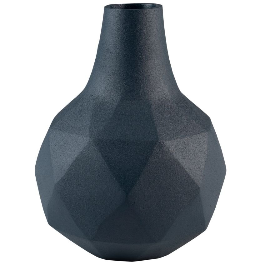 Tmavě modrá kovová váza ZUIVER BLOOM 16