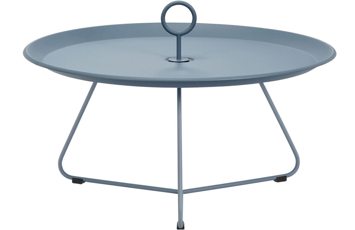 Tmavě modrý kovový konferenční stolek HOUE