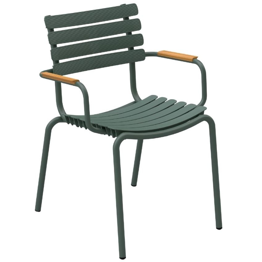 Zelená plastová zahradní židle