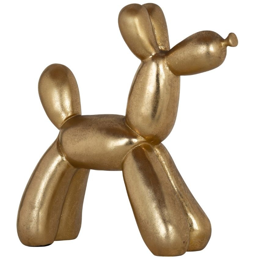 Zlatá dekorativní soška Richmond Dog 28