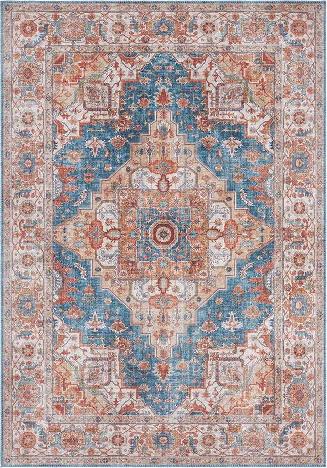 Modro-červený koberec Nouristan Sylla