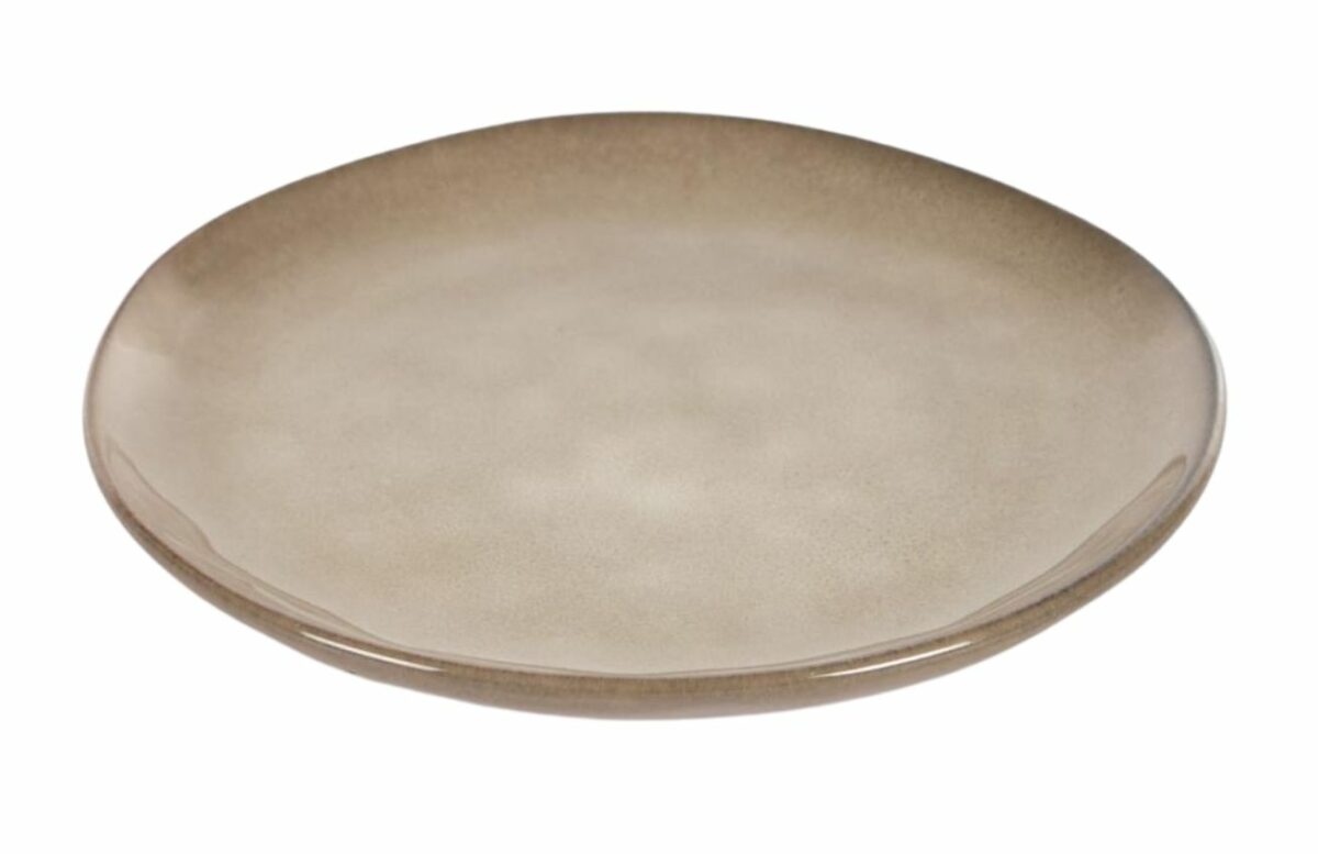 Hnědý keramický dezertní talíř Kave Home Sheilyn 20