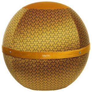 Bloon Paris Hořčicově žlutý sametový sedací/gymnastický míč