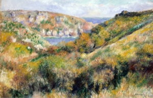 Reprodukce obrazu Auguste Renoir - Hills around the
