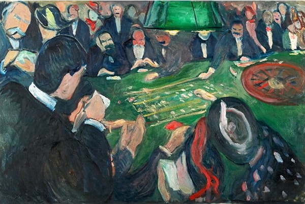 Reprodukce obrazu Edvard Munch - At the Roulette