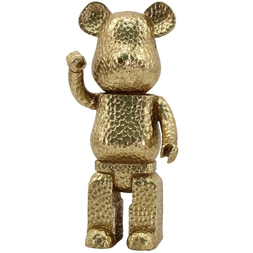 Zlatá dekorativní soška Richmond Bear 30