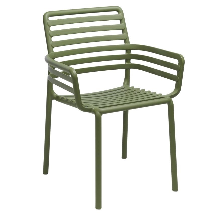 Zelená plastová zahradní židle Nardi Doga s