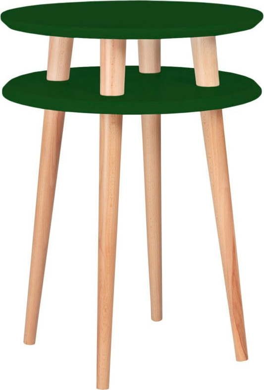 Tmavě zelený odkládací stolek Ragaba Ufo