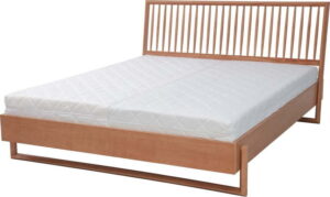 Dvoulůžková postel z dubového