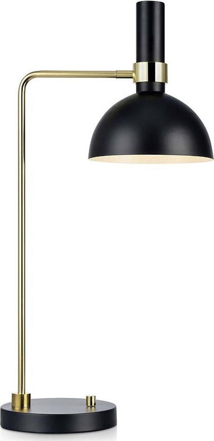Stolní lampa v černo-zlaté barvě