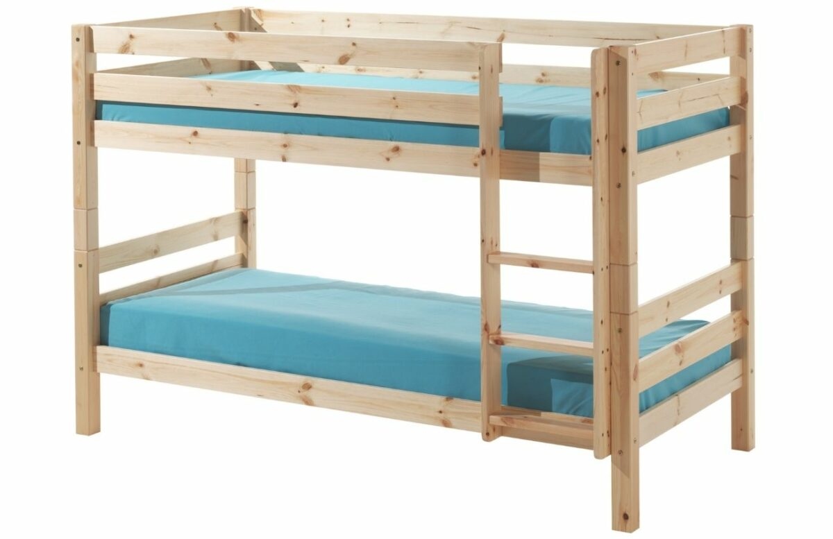 Borovicová dvoupatrová postel Vipack Pino 90 x