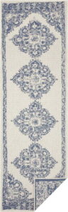 Modro-krémový venkovní koberec NORTHRUGS Cofete