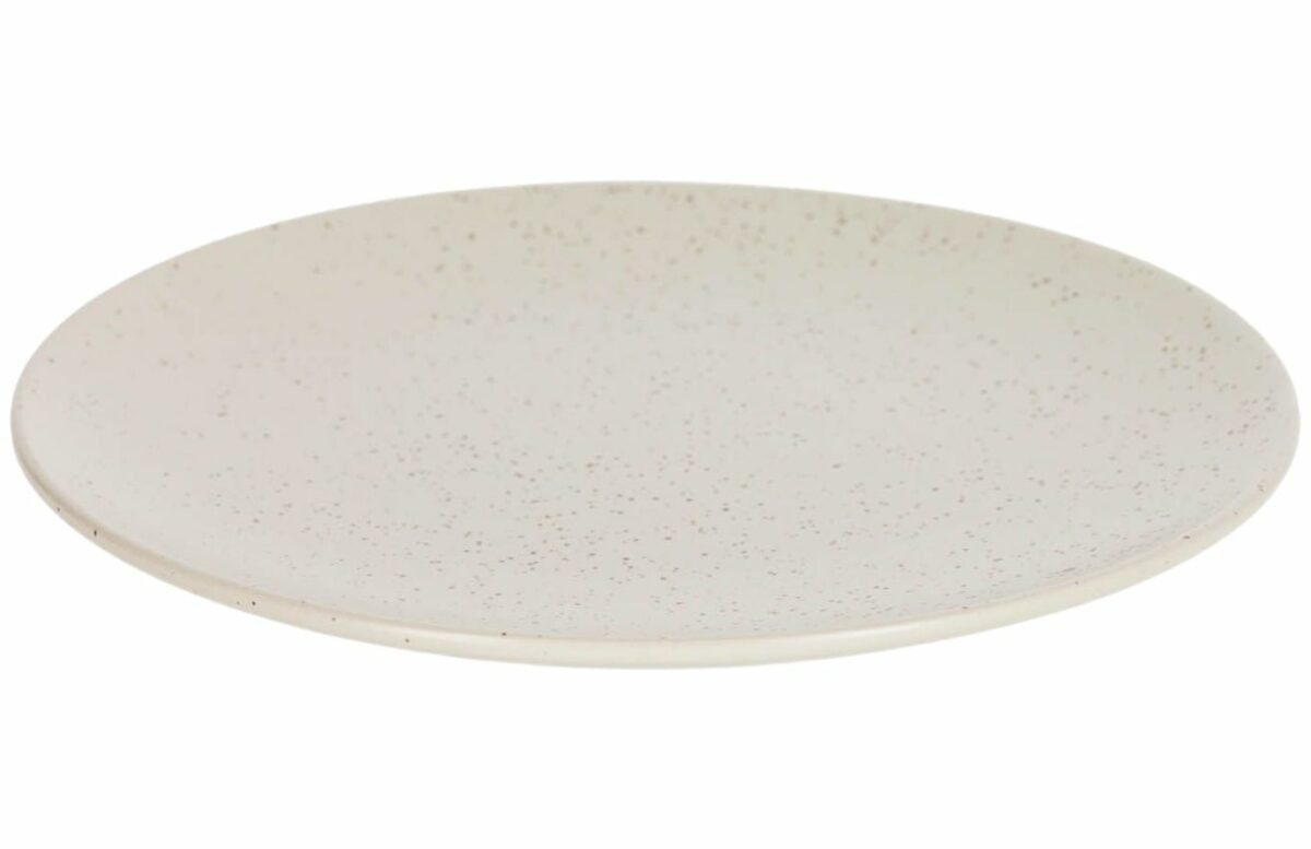 Bílý keramický talíř Kave Home Aratani
