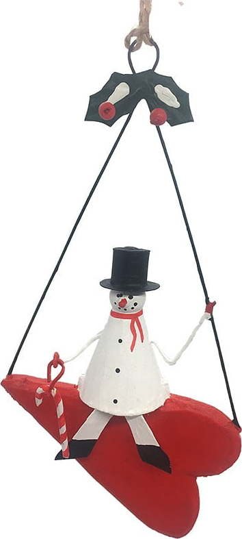 Závěsná vánoční dekorace Snowman on