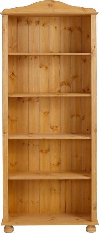 Knihovna z borovicového dřeva 70x181