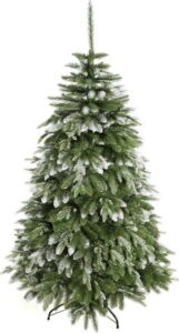 Umělý 3D vánoční stromeček zasněžený smrk