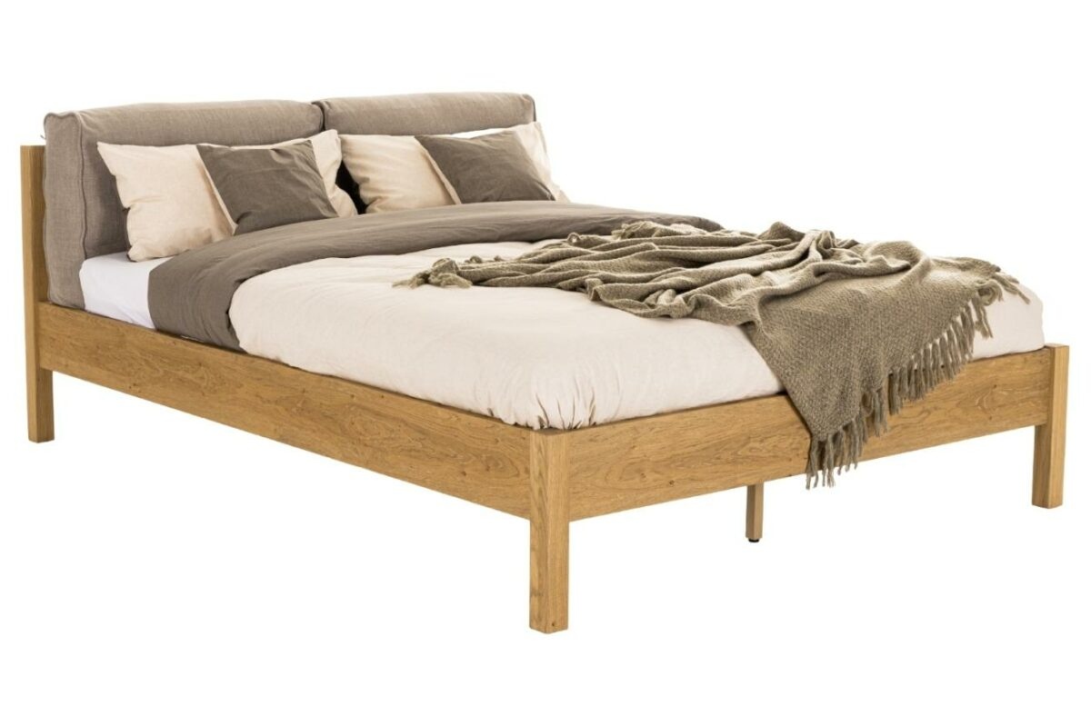 Dubová dvoulůžková postel Cioata Calvin 180 x